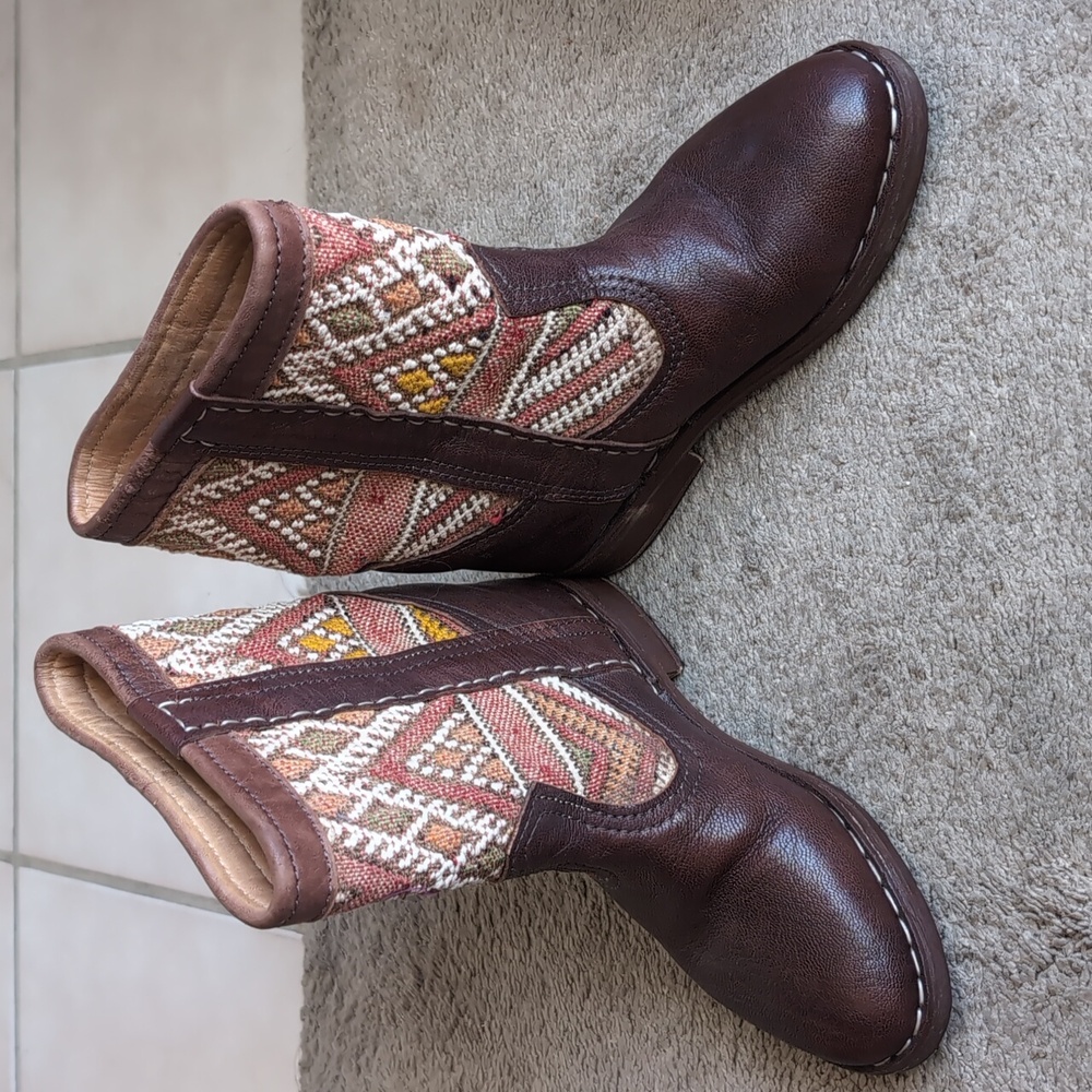Hand crafted Moroccan leather boots - Picture 7 of 7